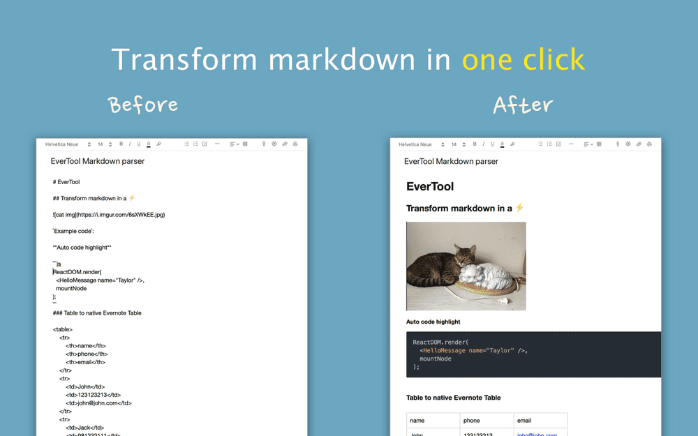 Evernote markdown support download